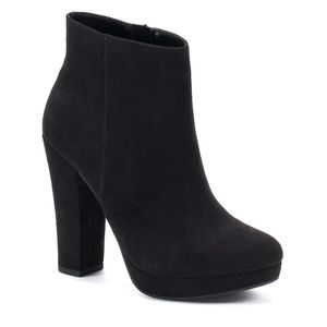 Actress High Heel Ankle Boots - Faux Suede Candies